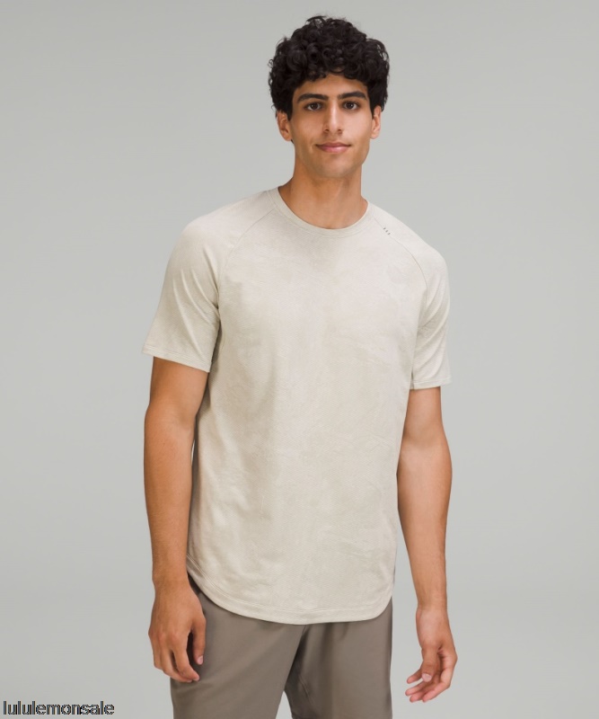 Lululemon Deutschland DELULU806 | Marmorkarte Drysense Training Kurzarmshirt